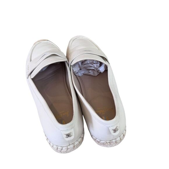 Sam Edelman Kai Espadrille Flat Loafer in Modern Ivory Leather 9 - Picture 4 of 9